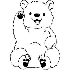Waving Grizzly Bear