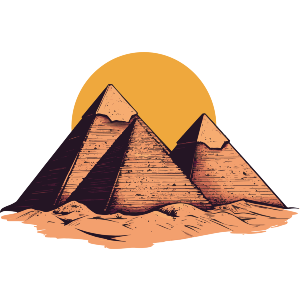 Pyramids with Sun