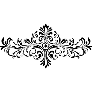 Victorian Design Line Art