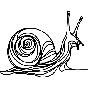 Curious Snail Doodle