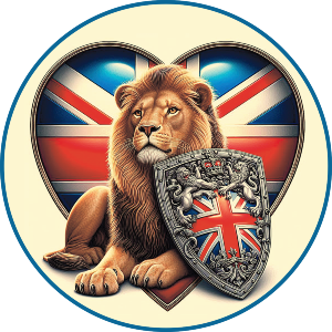 British Lion With Shield