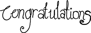 Congratulations