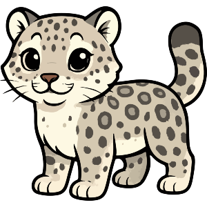 Cute Snow Leopard