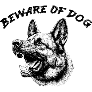 Beware Of Dog German Shepherd 