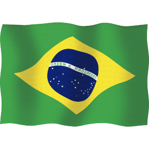 Waving Brazil Flag