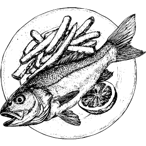 Fish and Chips with Lemon