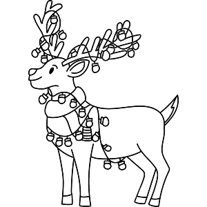 Reindeer with Lights