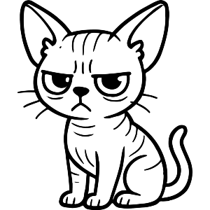 Upset Feline Companion