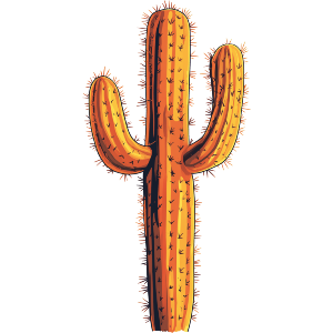 Spiky Orange Cactus