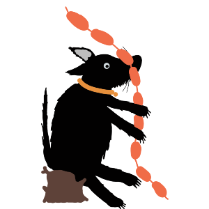 Dog Has Stolen Sausages