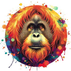 Colourful Orangutan