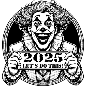 Clown New Year 2025