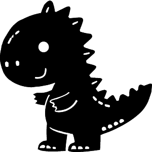 Simple Cute Dinosaur