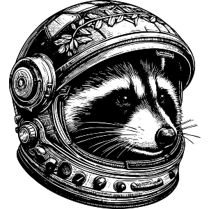 Raccoon Astronaut