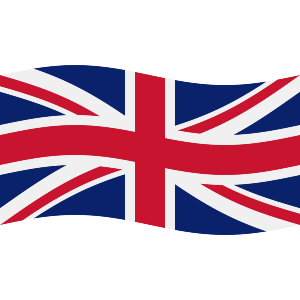 Waving British Union Jack Flag