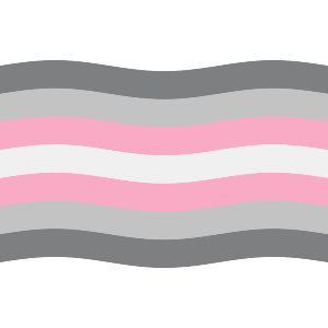 Waving Demigirl Flag