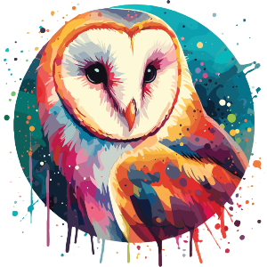 Colourful Barn Owl