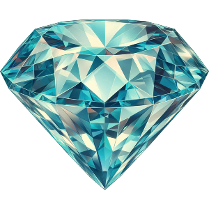 Fancy Blue Cut Diamond