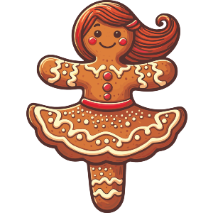 Gingerbread Dancing Girl