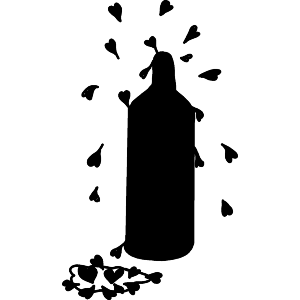 An Exploding Bottle Of Hearts