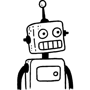 Simple Robot Portrait