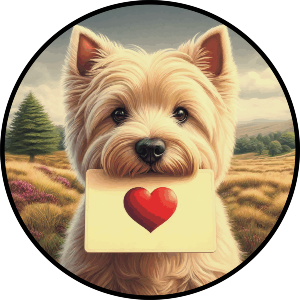 West Highland Terrier Love Note