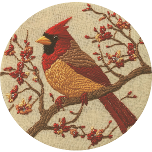 Red Cardinal on Branch