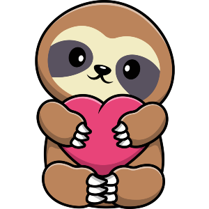 Sloth With Heart