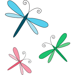 Scribbled Dragonflies