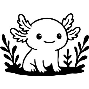 Sitting Axolotl
