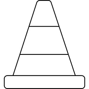 Traffic Cone Outline