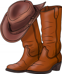 Cowboy Boots & Hat
