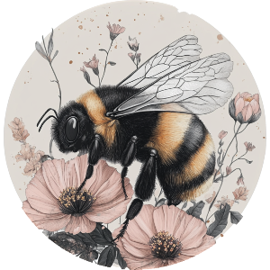 Bumblebee with Flowers