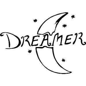 Dreamer with Moon and Stars