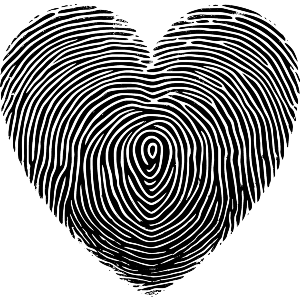 Fingerprint Love Heart