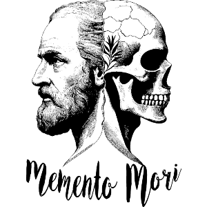 Memento Mori with Man and Skull