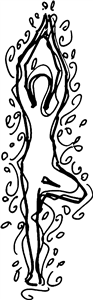 Stylised Yoga Pose