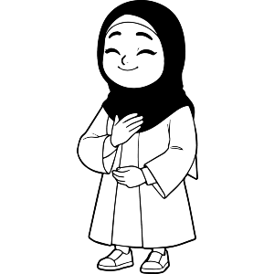 Cheerful Girl With Hijab