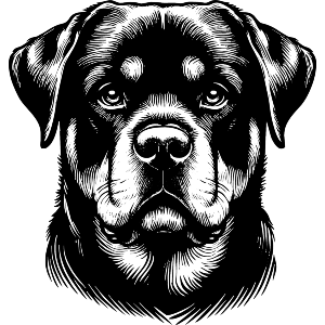 Rottweiler Dog Portrait