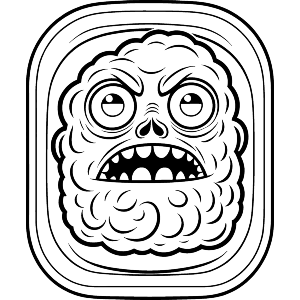 Scary Monster Face