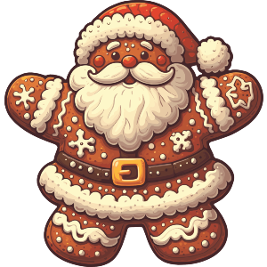Gingerbread Santa Claus