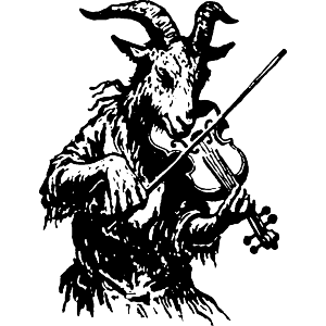 Goat Playing Violin