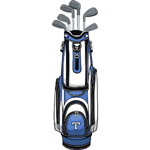 Golf Bag Filled with Clubs