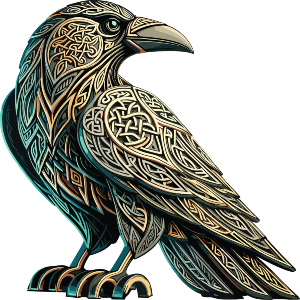 Stylised Celtic Raven