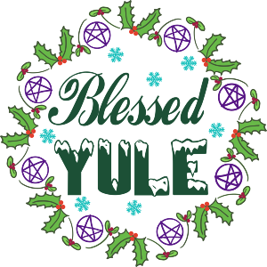 Blessed Yule With Holly