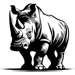 Rhinoceros Standing