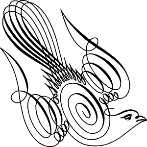 Calligraphy Dove