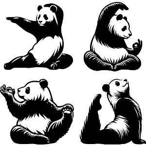 Panda Yoga Positions