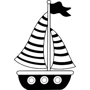 Stripe Sailboat