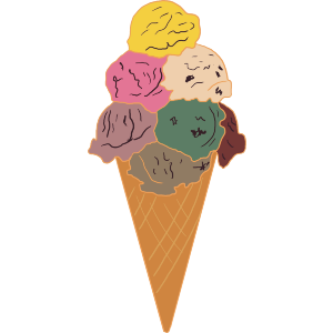 Ice Cream Sugar Cone 